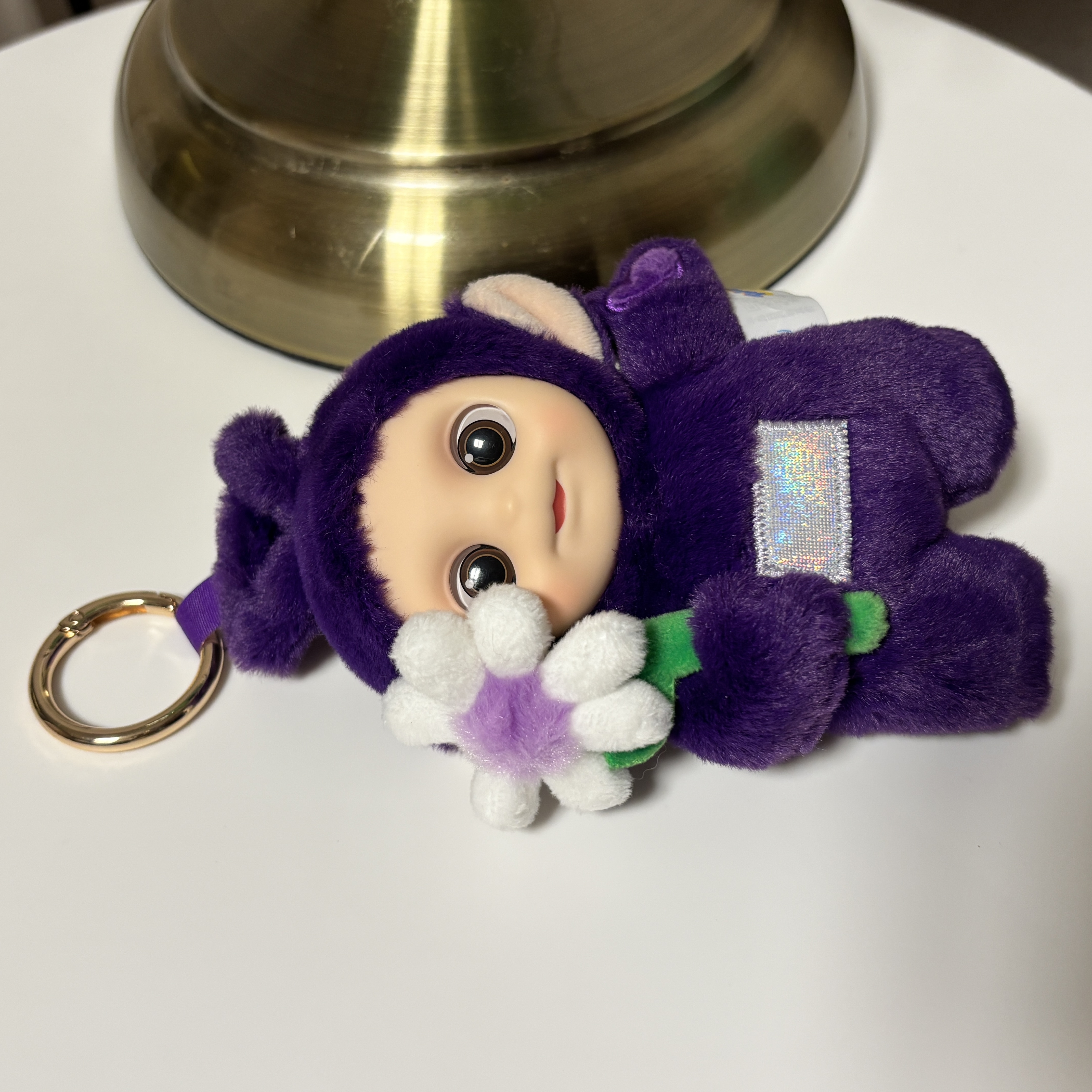 Pop Mart Teletubbies Say Hello Series Figures Sealed Case Tinky Winky's Chill Flower (Opened Case) 착용 스타일