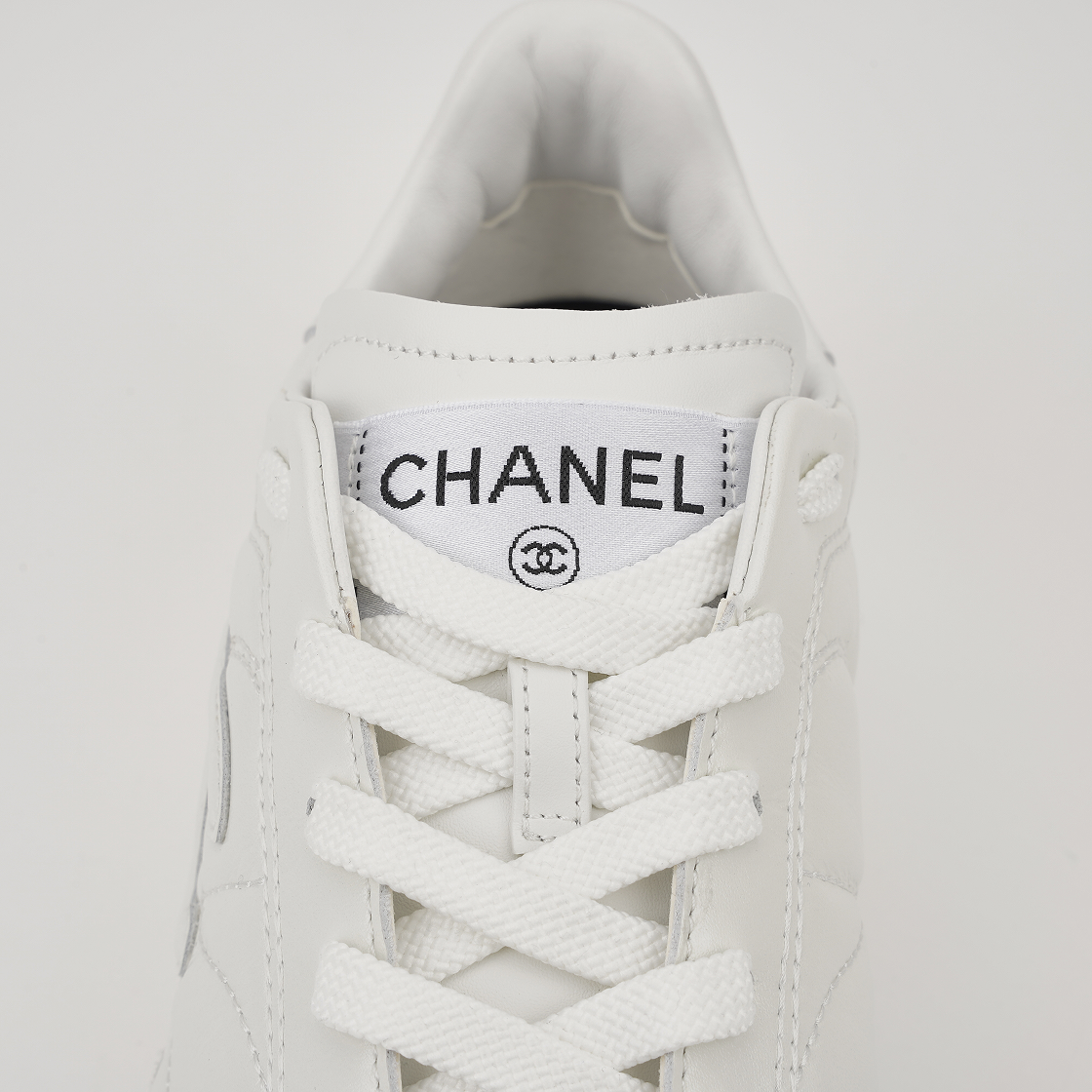 (W) 샤넬 스니커즈 샤이니 카프스킨 카프스킨 스웨이드 카프스킨 & 화이트((W) Chanel Sneakers Shiny Calfskin Calfskin Suede Calfskin & White) - 8