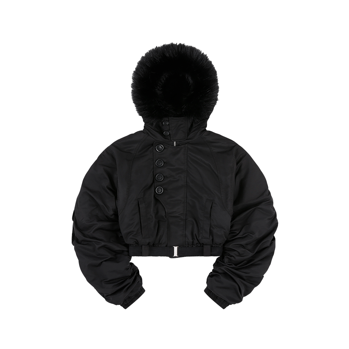 53600 Kashiko Hooded Crop Bomber