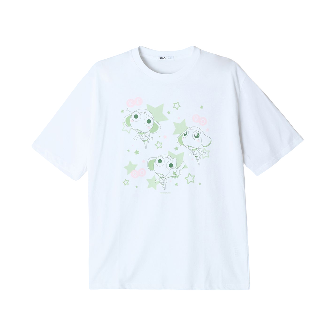 스파오 x 개구리 중사 케로로 반팔 티셔츠 그린(Spao x Sergeant Keroro Short Sleeve T-Shirt Green) - 1
