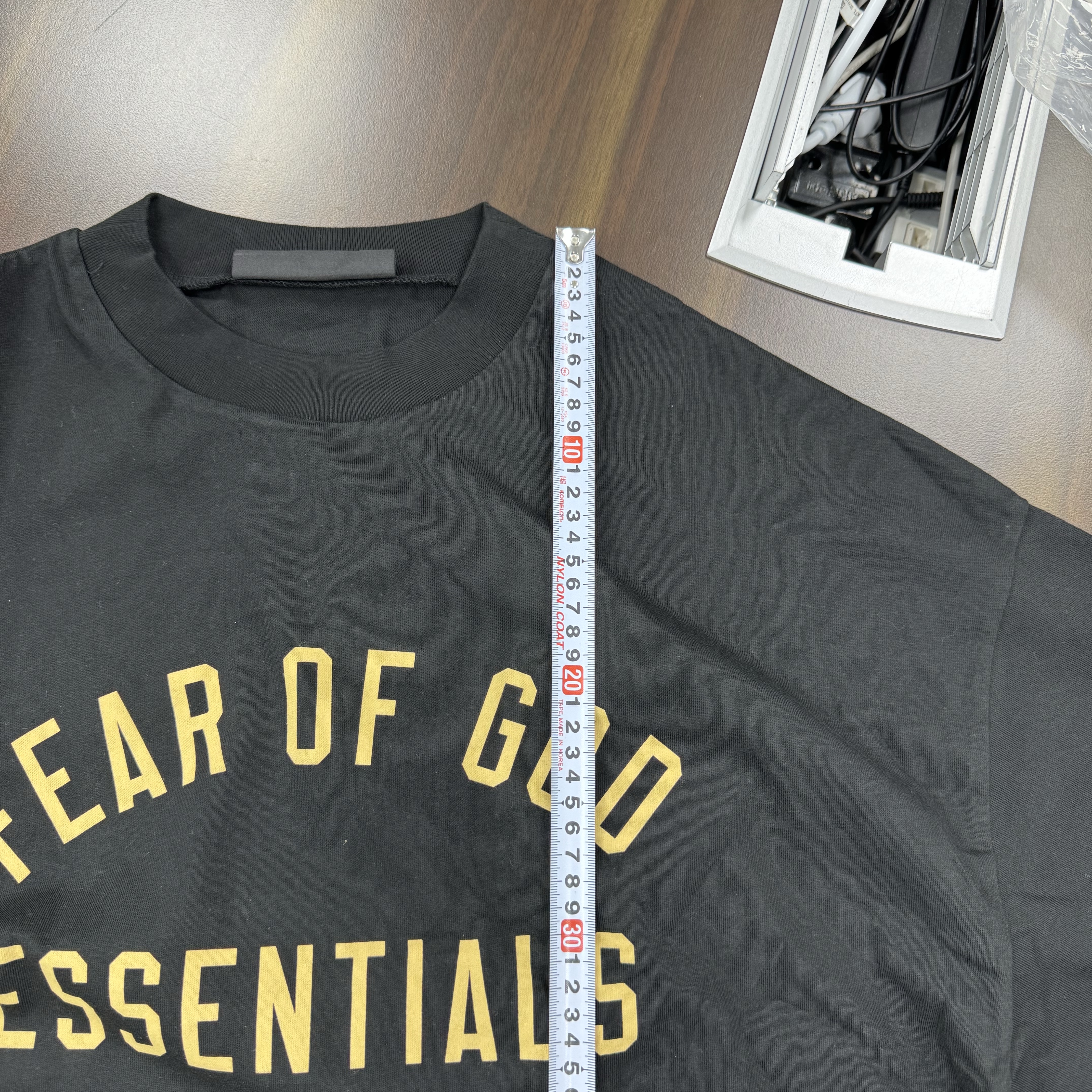 Essentials Jersey Long Sleeve Tee Black - 24FW 착용 스타일 - 3