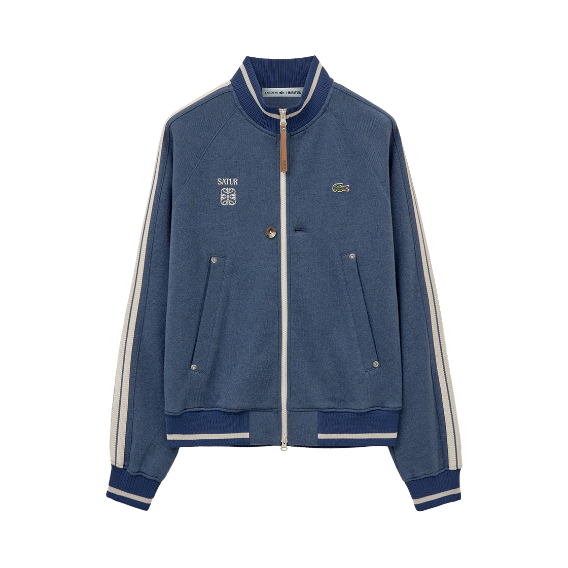 라코스테 X 세터 로턴 올 데이 트랙 집업 자켓 블루