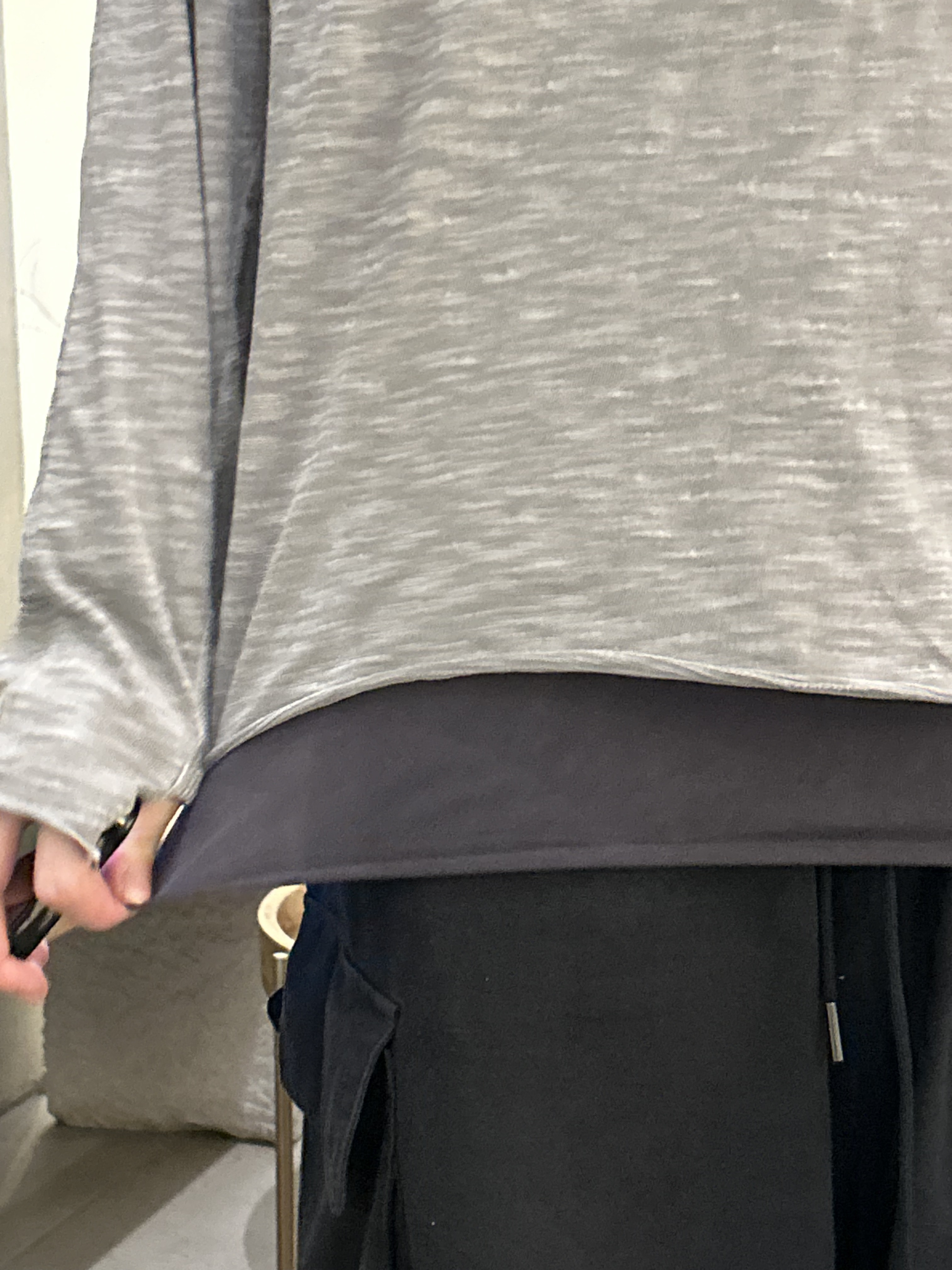 Polyteru Human Index Human Sleeveless Purple Gray, Polyteru Human Index Human Turtle Neck Hoodie Gray 착용 스타일 - 1