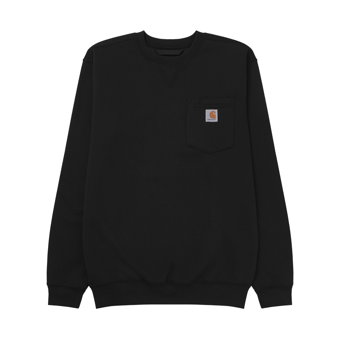 칼하트 루즈 핏 미드웨이트 크루넥 레귤러 포켓 스웨트셔츠 블랙(Carhartt Loose Fit Midweight Crewneck Regular Pocket Sweatshirt Black)