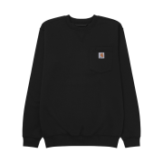 Carhartt Loose Fit Midweight Crewneck Regular Pocket Sweatshirt Black