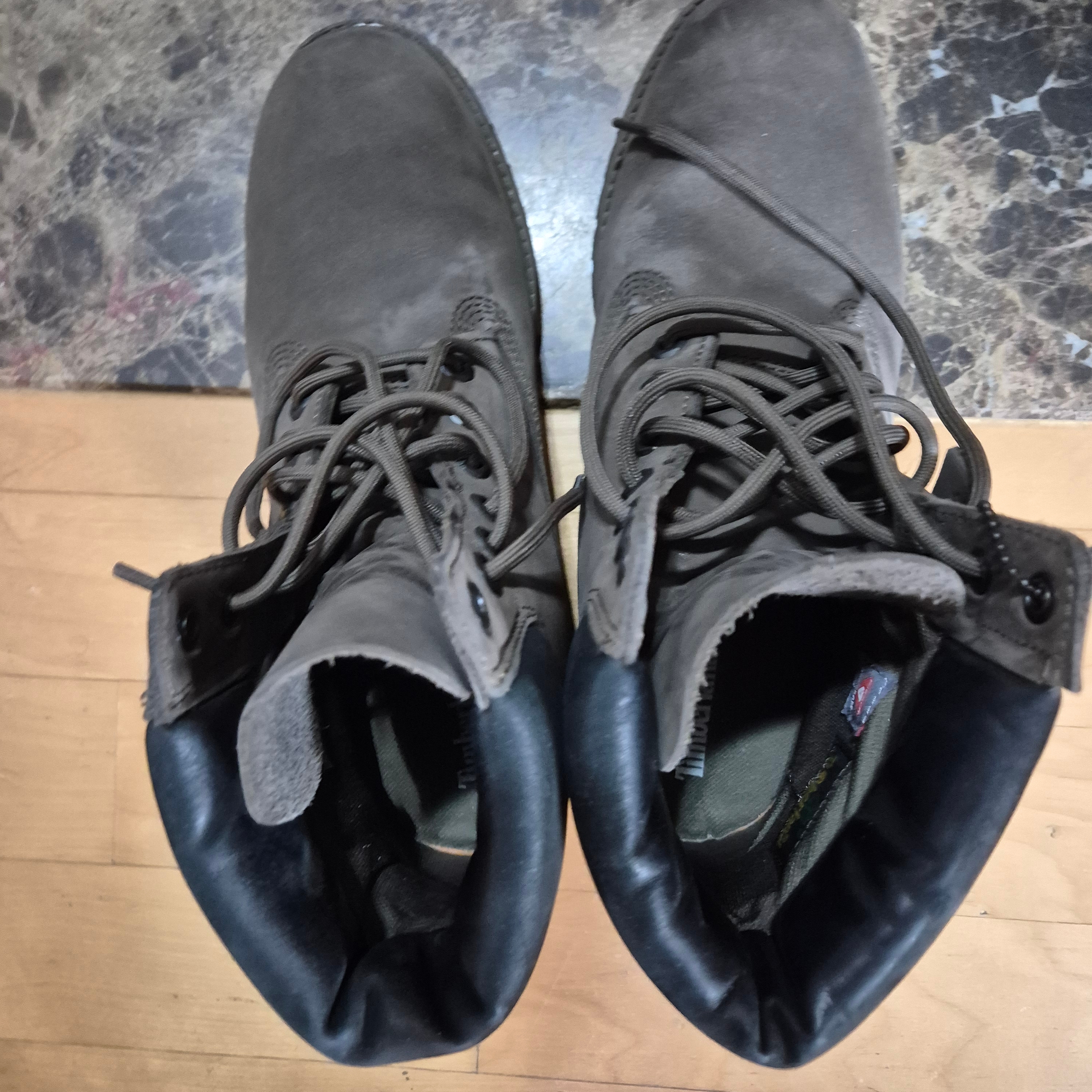 Timberland Premium 6 inch Waterproof Boot Dark Brown - Wide 착용 스타일