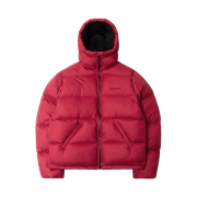 QT8 GARMENTS Duck Down Heavyweight Hoodie Jacket Red