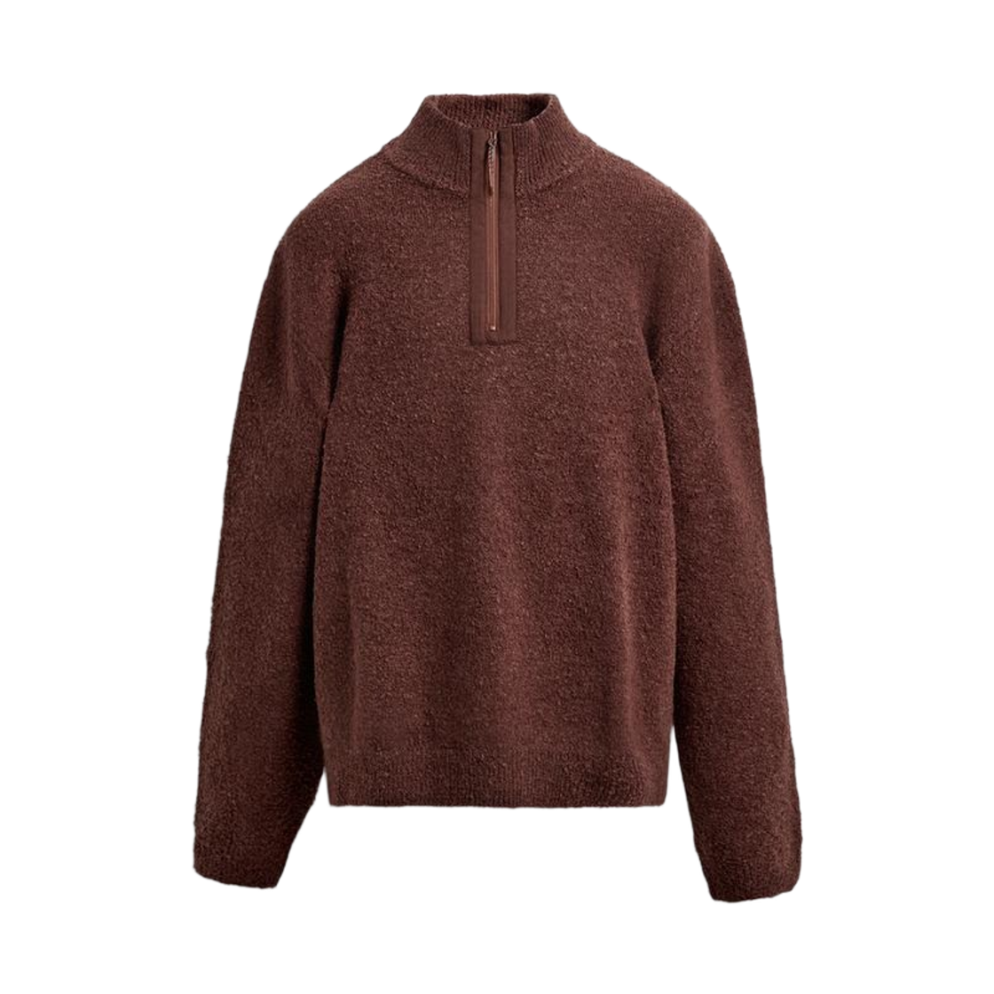 자라 콘트라스트 쿼터 집 점퍼 브릭(Zara Contrast-Quarter-Zip-Jumper Brick)