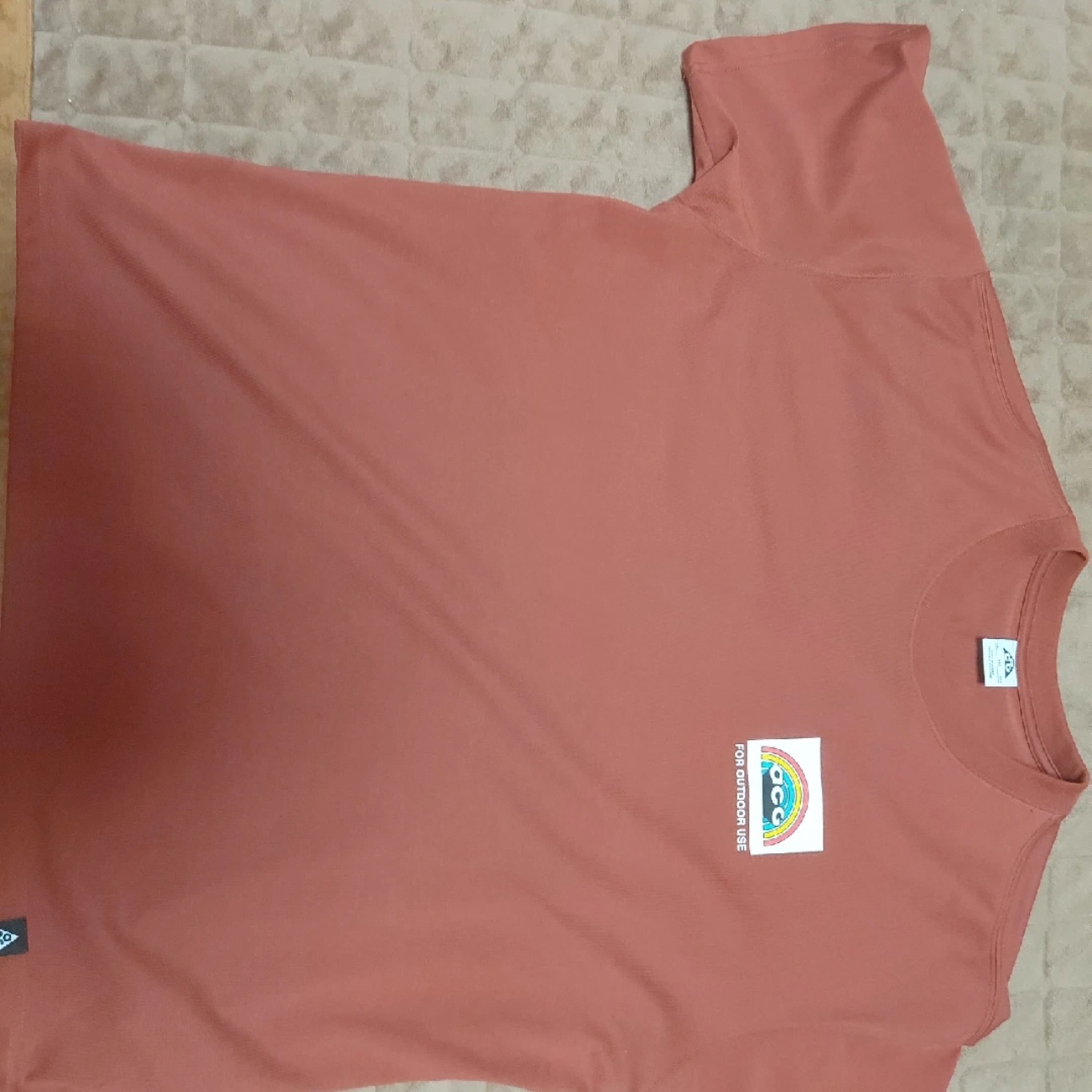 Nike ACG Flag T-Shirt Redstone - Asia 착용 스타일