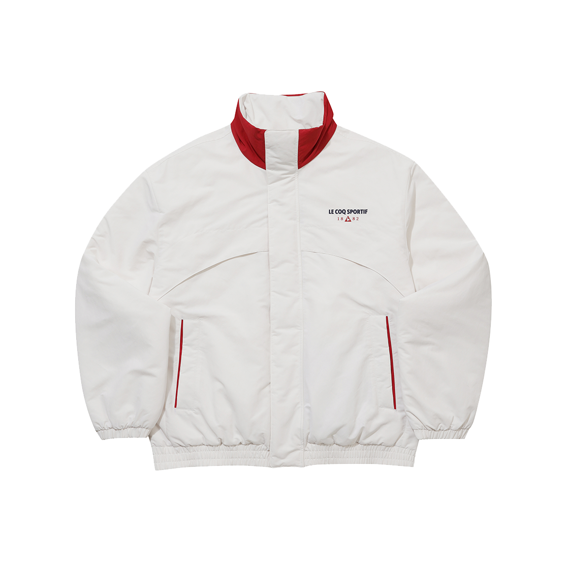 QQ423LPDO1_IVY0 le coq sportif Uni Loose Fit Padded Jacket Ivory