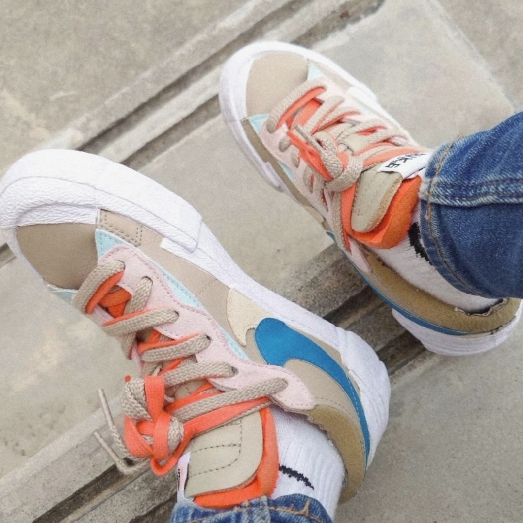 Nike x Sacai x Kaws Blazer Low Reed 착용 스타일