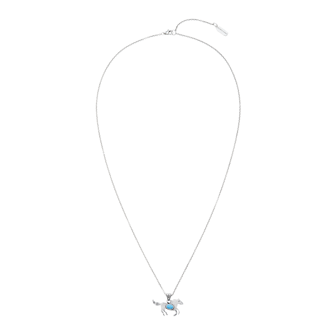 넘버링 #6763 홀스 터콰이즈 펜던트 네크리스(NUMBERING #6763 Horse Turquoise Pendant Necklace)
