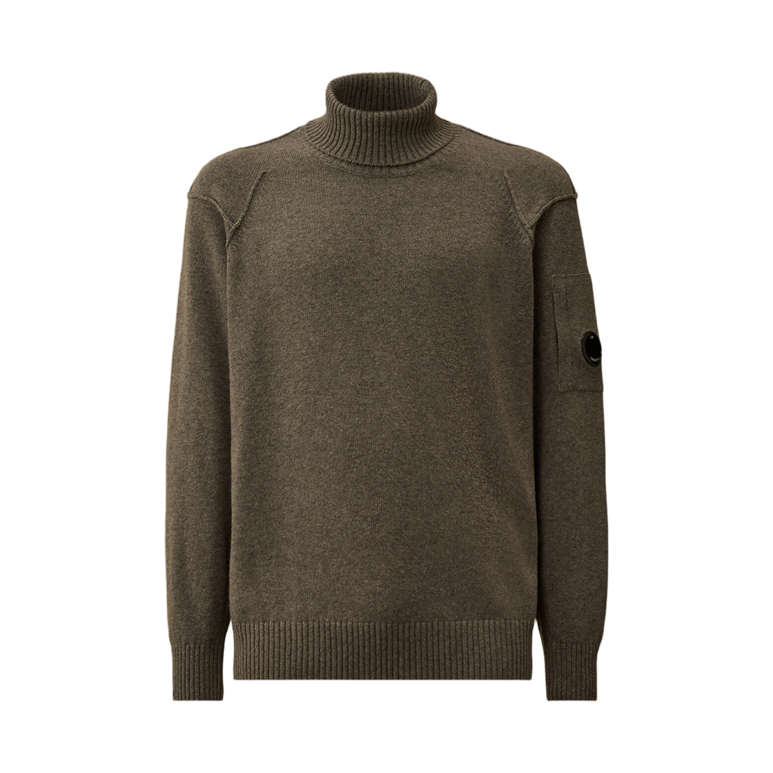 C.P. 컴퍼니 램스울 GRS 터틀넥 스웨터 건메탈 그레이 - 25FW(C.P. Company Lambswool GRS Turtleneck Sweater Gunmetal Grey - 25FW)