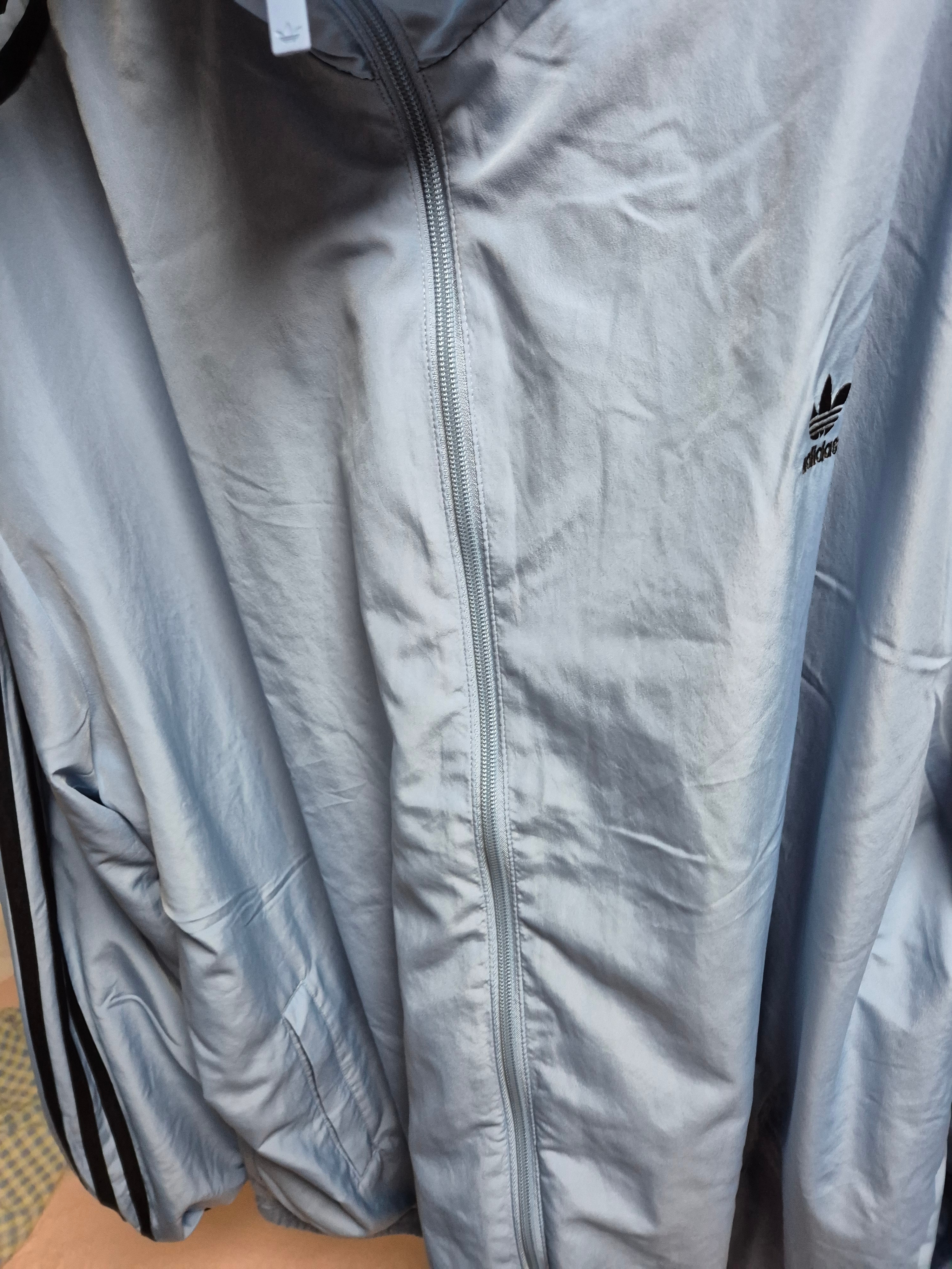 (W) Adidas Adilenium Season 3 Oversized Track Top Ash Blue Black - US Sizing 착용 스타일