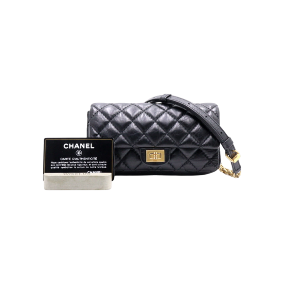 IT6KM4GSAAO2 Chanel 2.55 Vintage Calfskin Micro Waist Bag