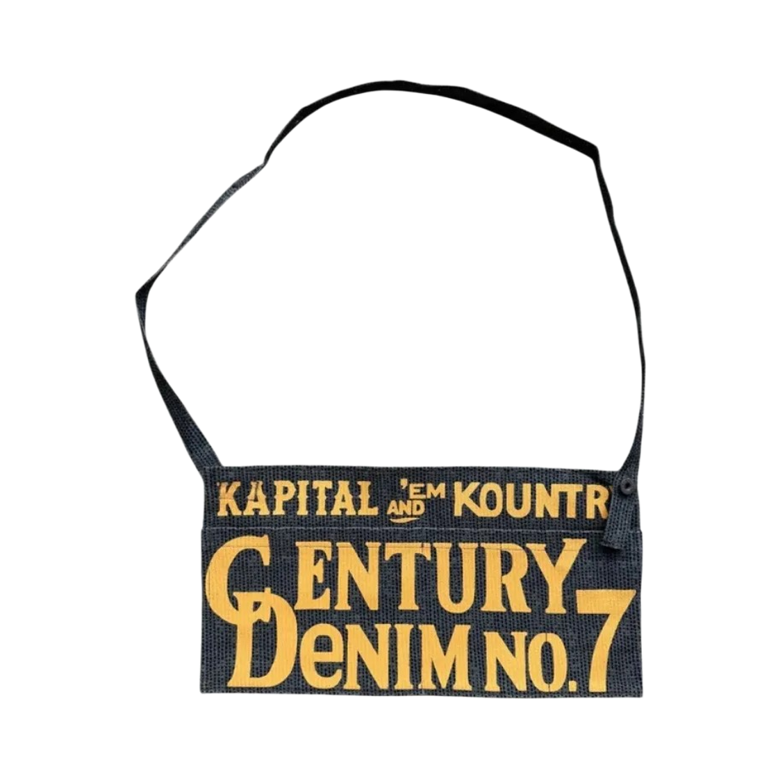 EK-1805XG Kapital Century Denim No.7 2way Add Apron Black Yellow
