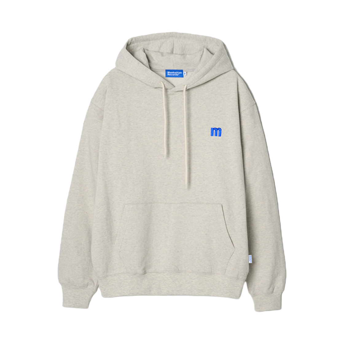 맨하탄 레코즈 엠브로이더리 후디 - 오트밀