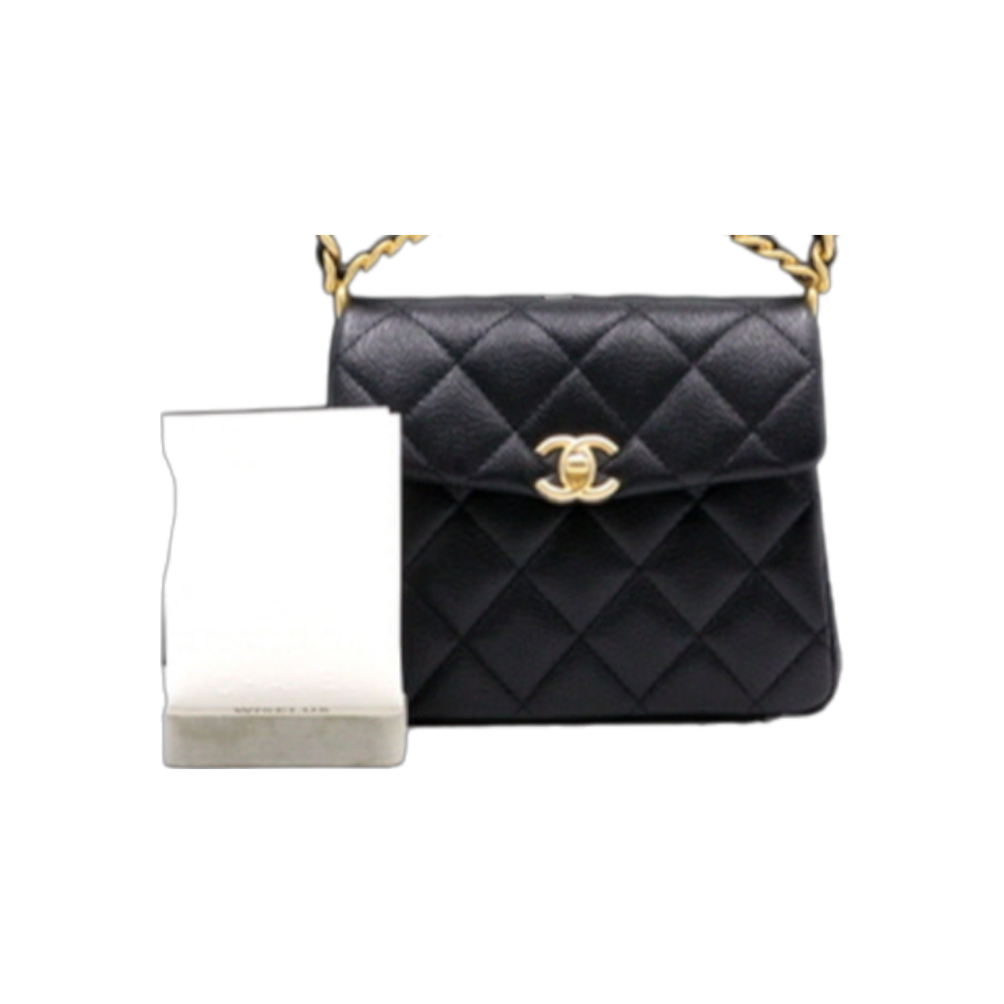 샤넬 AS4472 블랙 캐비어 미니 금장 체인 토트백 겸 숄더백 겸 크로스백 aa37409(Chanel AS4472 Black Caviar Mini Gold Chain Tote, Shoulder, and Crossbody Bag) - 1