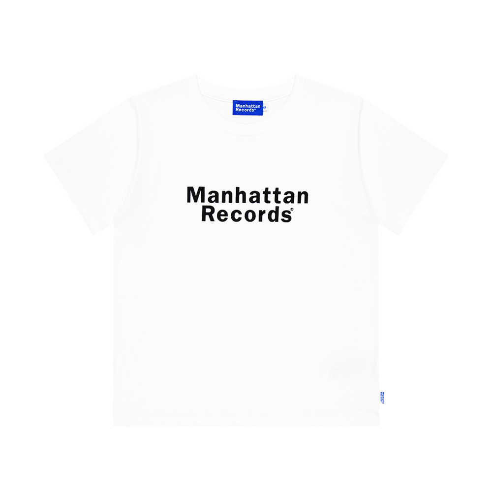MR25SS013WH Manhattan Records W Classic Logo T-shirt -  White