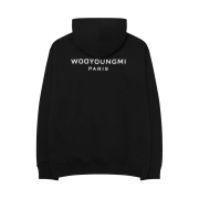 Wooyoungmi Back Logo Hooded T-Shirt Black - 25SS