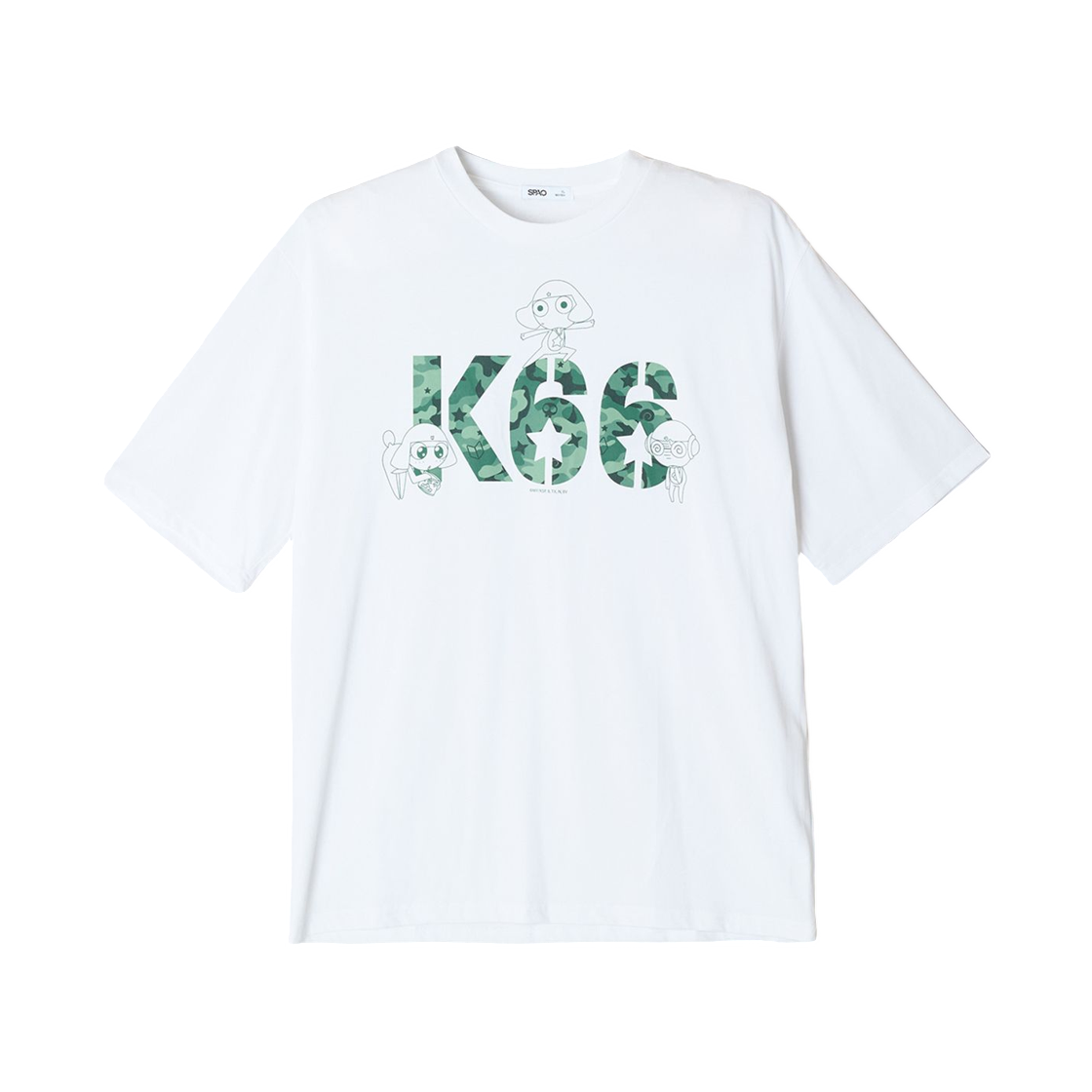 스파오 x 개구리 중사 케로로 반팔 티셔츠 카키(Spao x Sergeant Keroro Short Sleeve T-Shirt Khaki) - 1