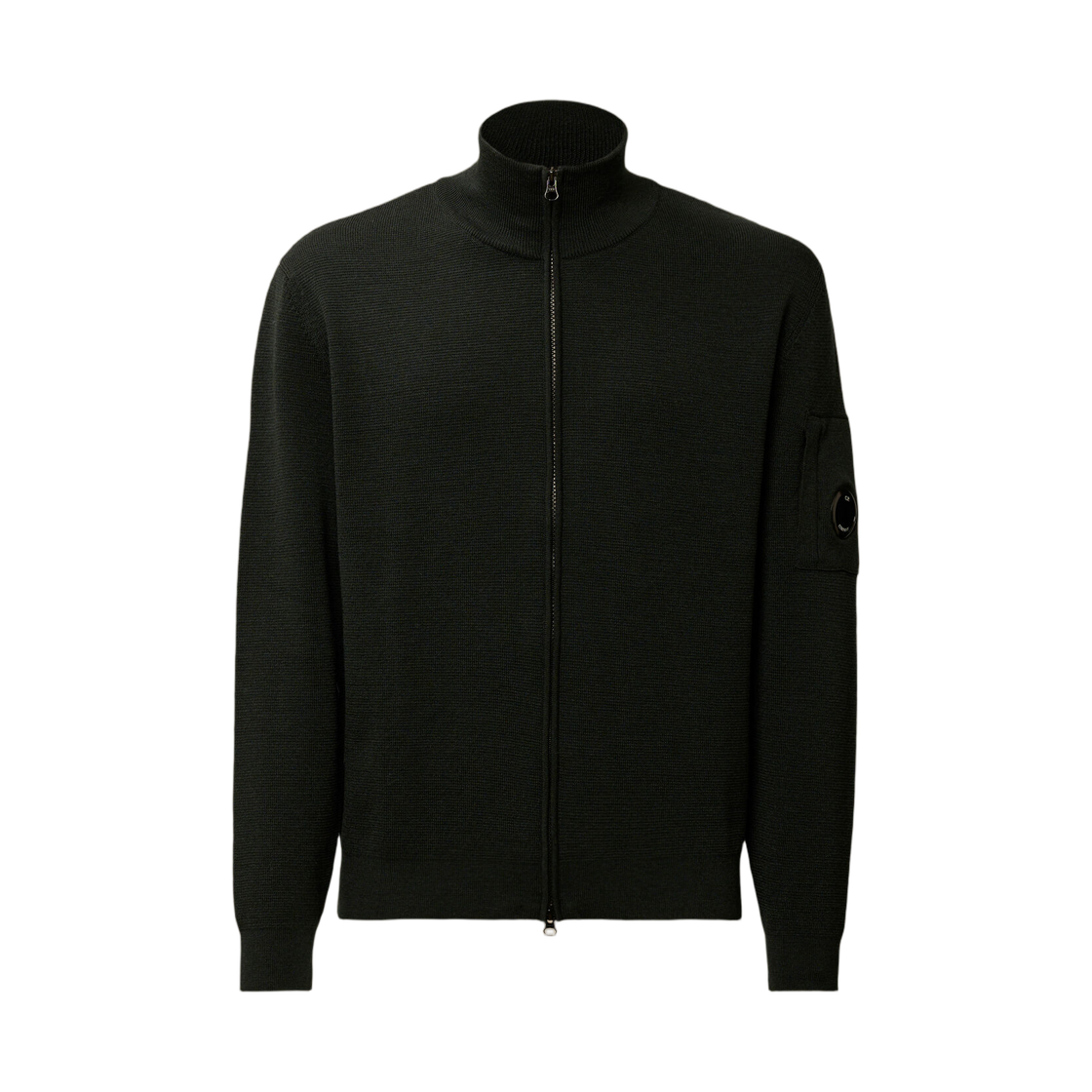 C.P. 컴퍼니 리울 풀 집 렌즈 가디건 제트 세트 그레이 - 25FW(C.P. Company Re-Wool Full Zip Lens Cardigan Jet Set Grey - 25FW) - 1