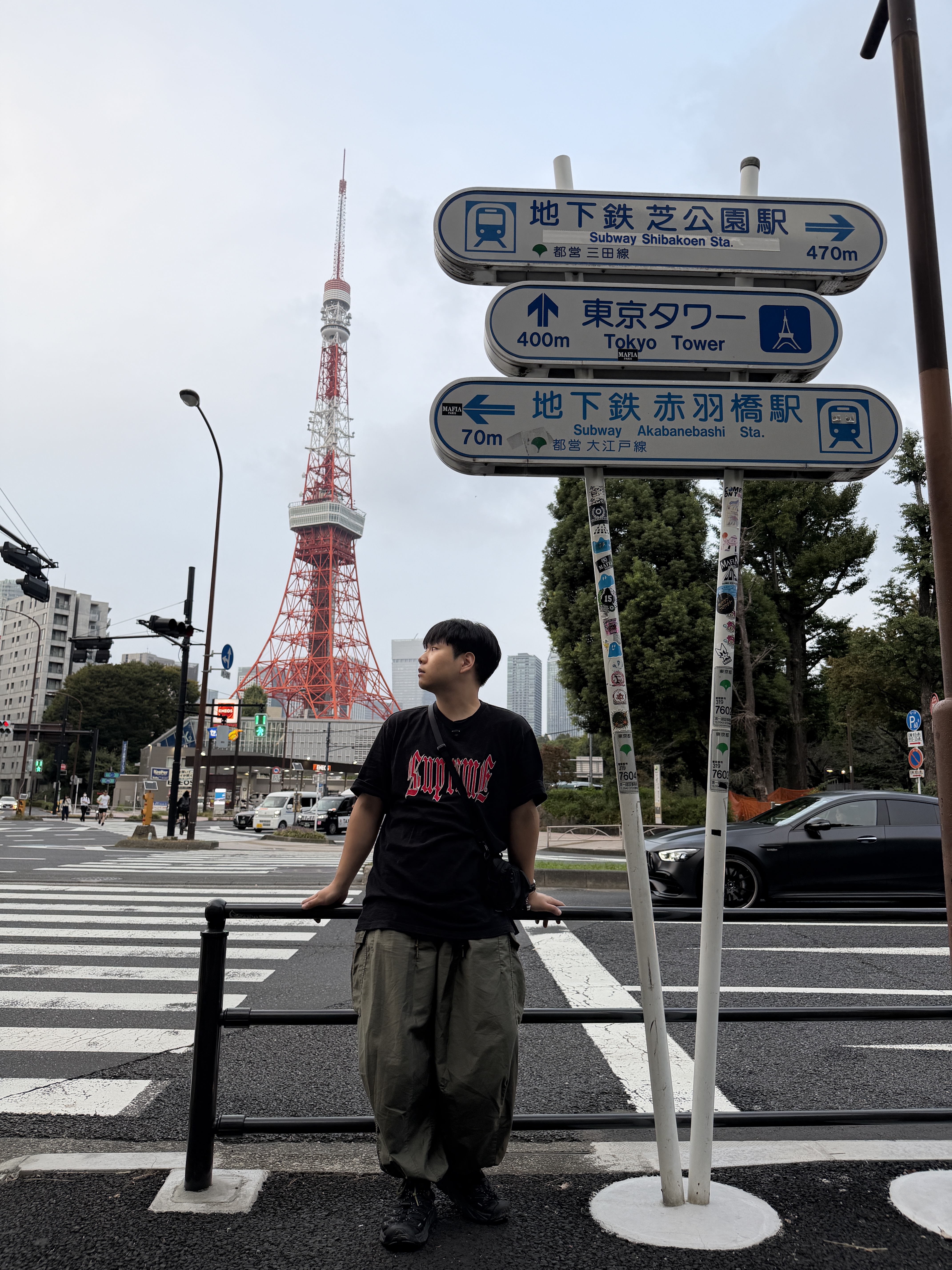 Needles H.D. BDU Pants Olive, Supreme Old English S/S Top Black - 24SS 착용 스타일