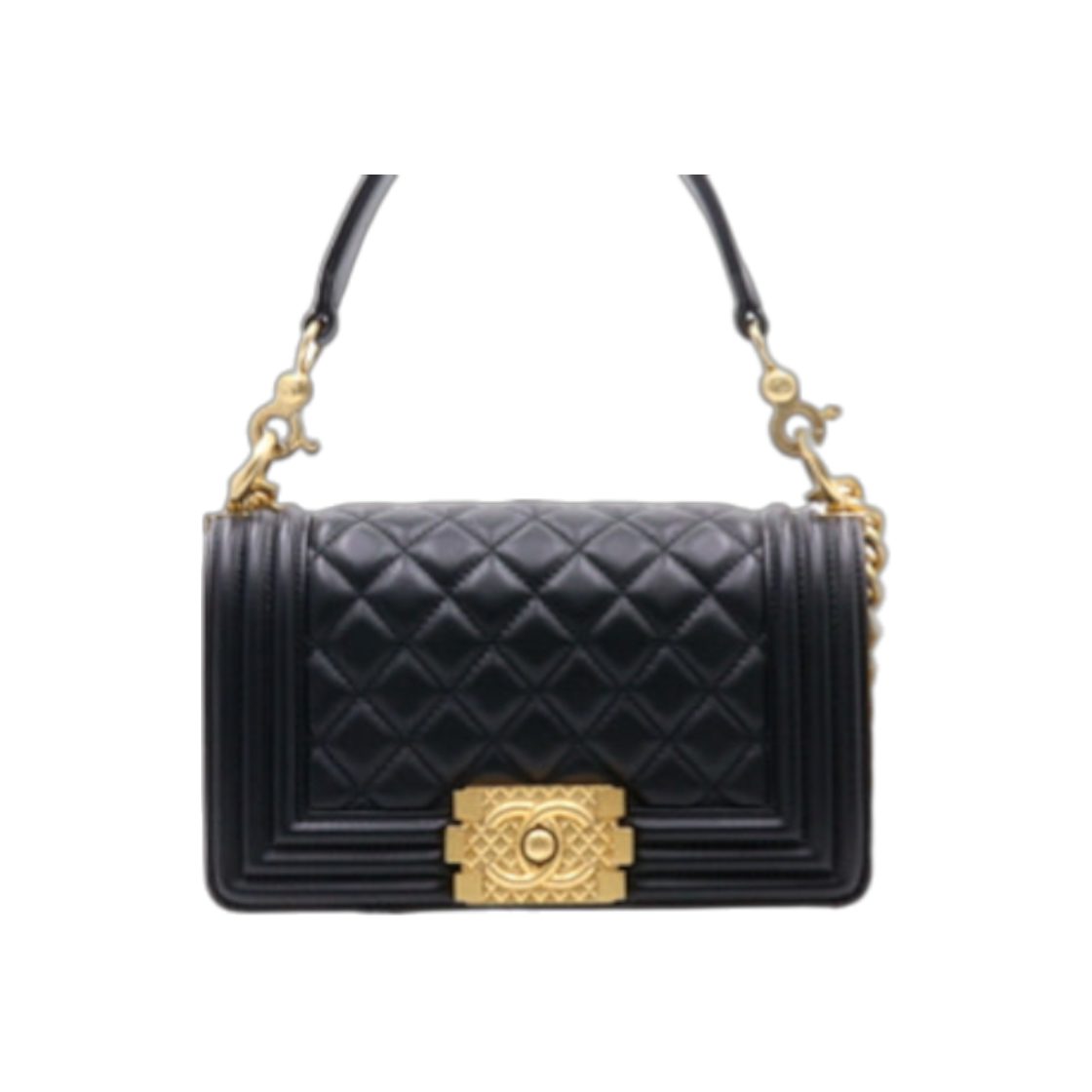 ITW9L5CCV8IA Chanel 21 Season Limited Edition Lambskin Boy Chanel Top Handle Tote and Chain Shoulder Crossbody Bag