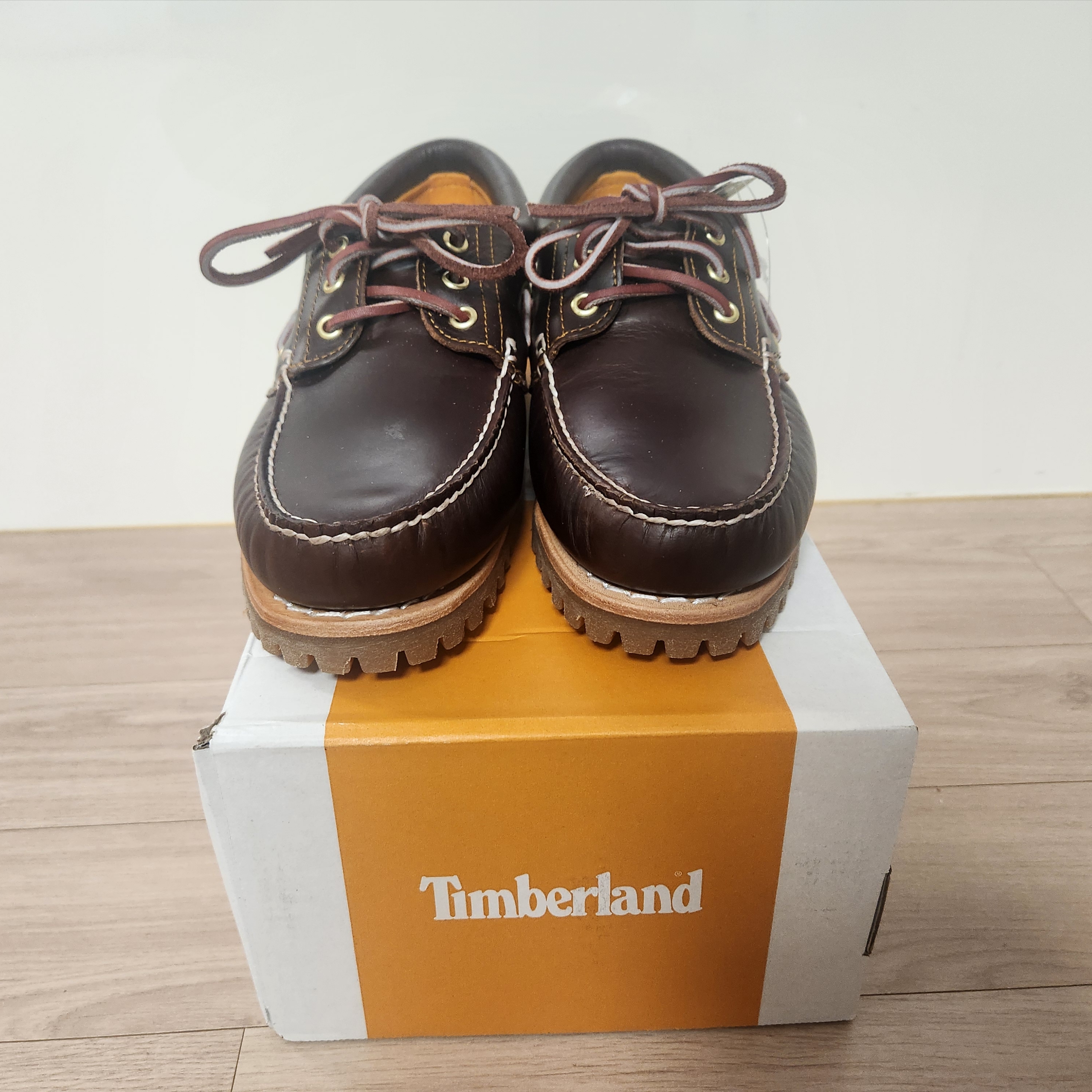 Timberland Classic 3-Eye Boat Shoes Brown - Wide 착용 스타일 - 2