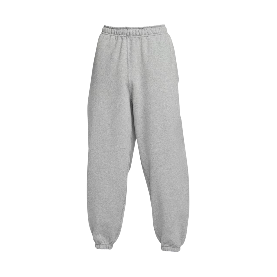 HV1088-063 Nike Solo Swoosh Cuff Fleece Pants Dark Grey Heather Light Smoke Grey - US/EU