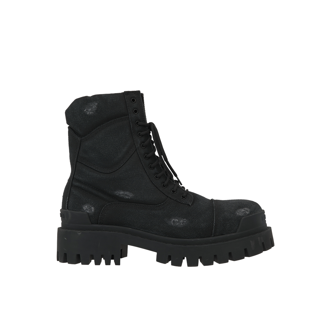 694042W2H111000 Balenciaga Combat Strike 20mm Boots Black