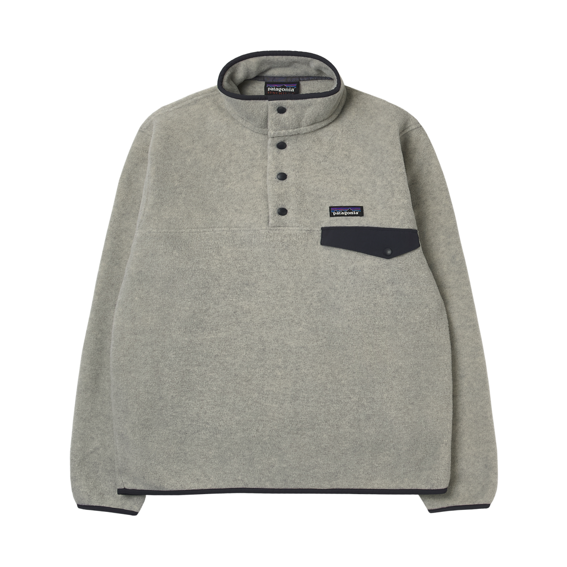 파타고니아 라이트웨이트 신칠라 스냅-T 플리스 풀오버 오트밀 헤더/스몰더 블루/뉴 네이비(Patagonia Lightweight Synchilla Snap-T Fleece Pullover Oatmeal Heather/Smolder Blue/New Navy)