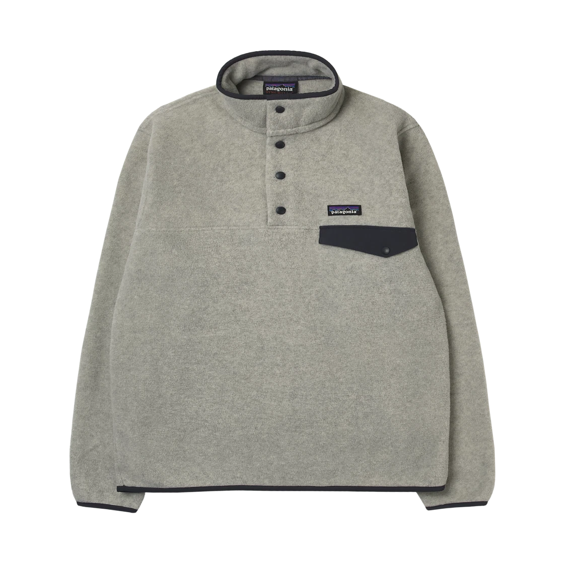 Patagonia Patagonia Lightweight Synchilla Snap-T Fleece Pullover Oatmeal Heather/Smolder Blue/New Navy · XS