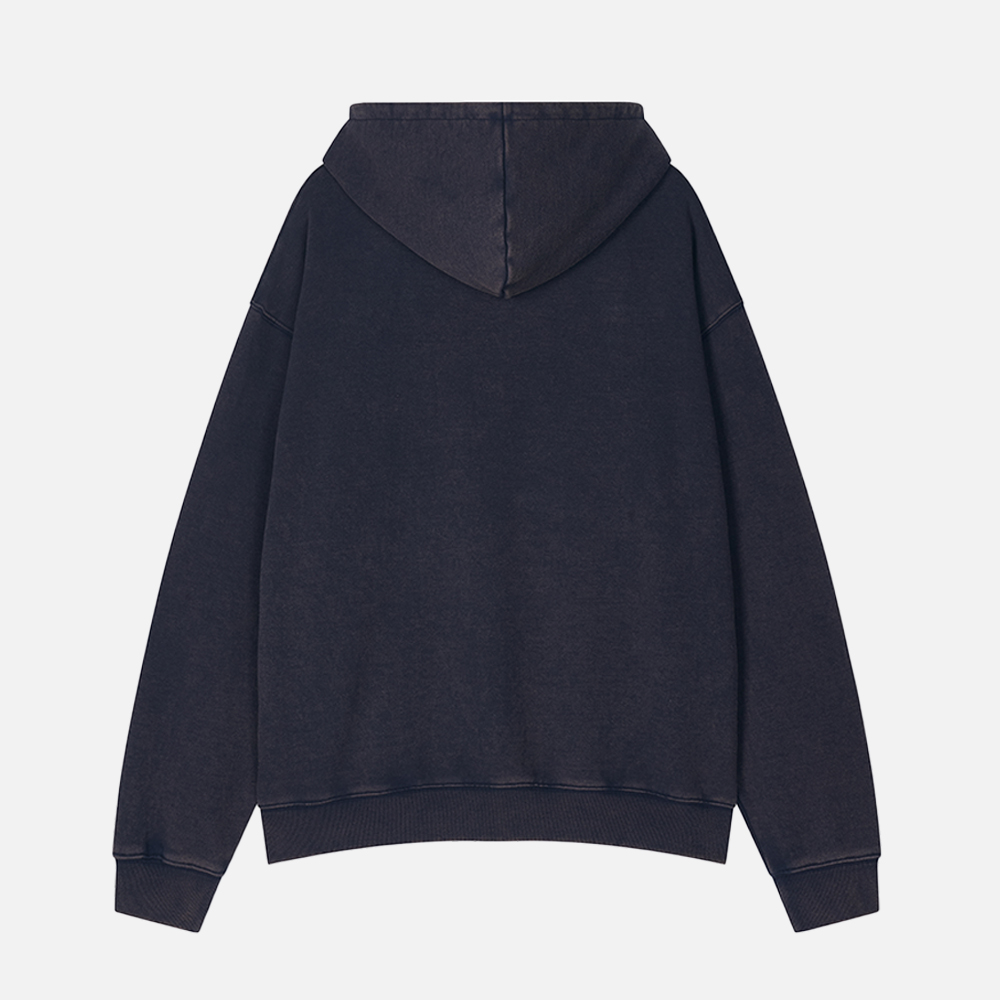 맨하탄 레코즈 로고 워시드 후디 - 네이비(Manhattan Records Logo Washed Hoodie - Navy) - 2