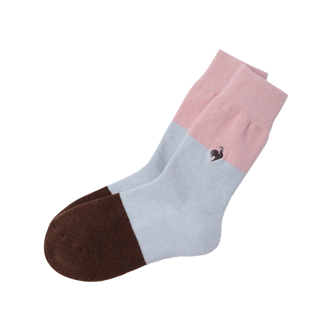 QQ322WSC91_SPK0 le coq sportif Women’s Winter Color Block High Socks Soft Pink