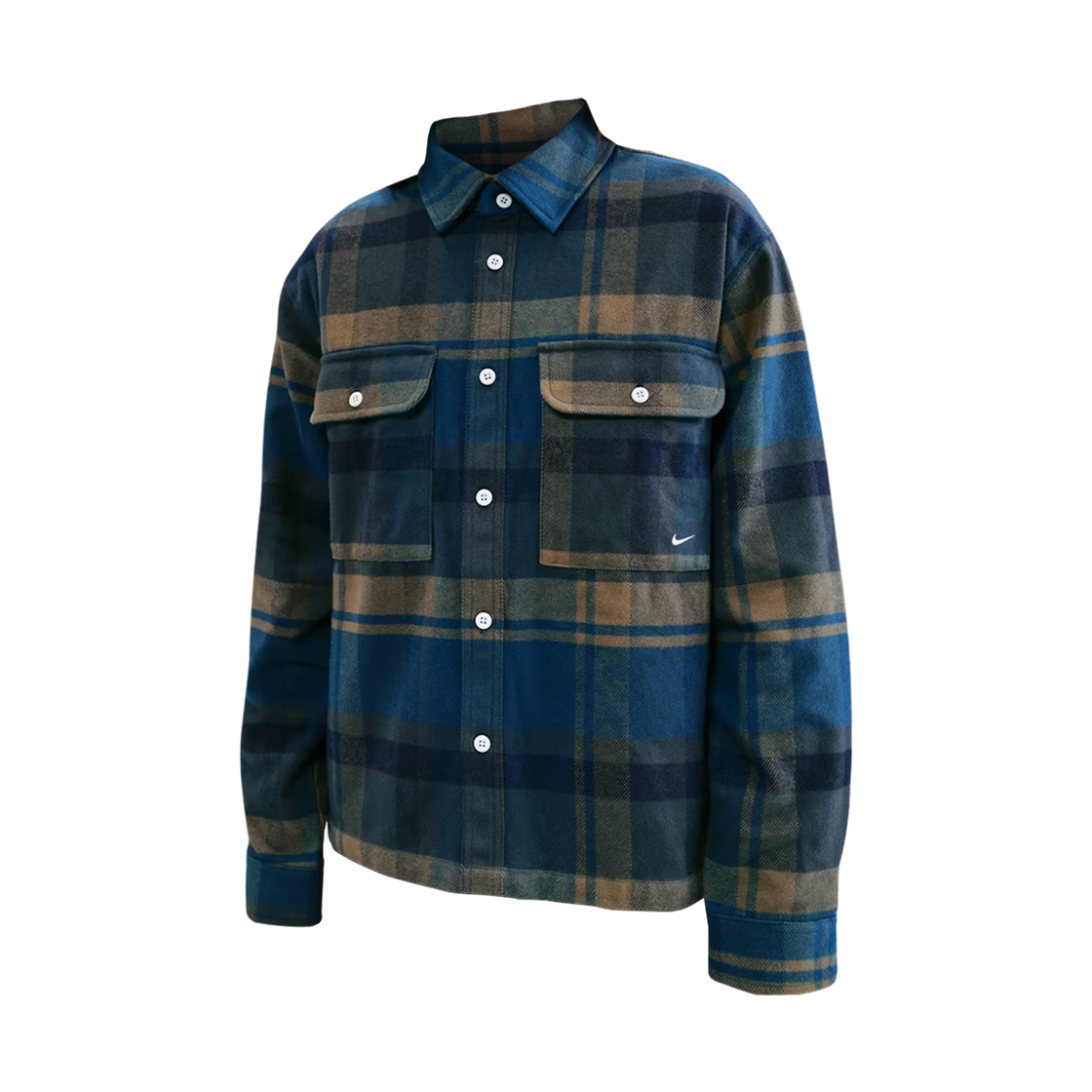 HV1331-222 Nike Life Field Shirt Medium Olive Blue Force - Asia