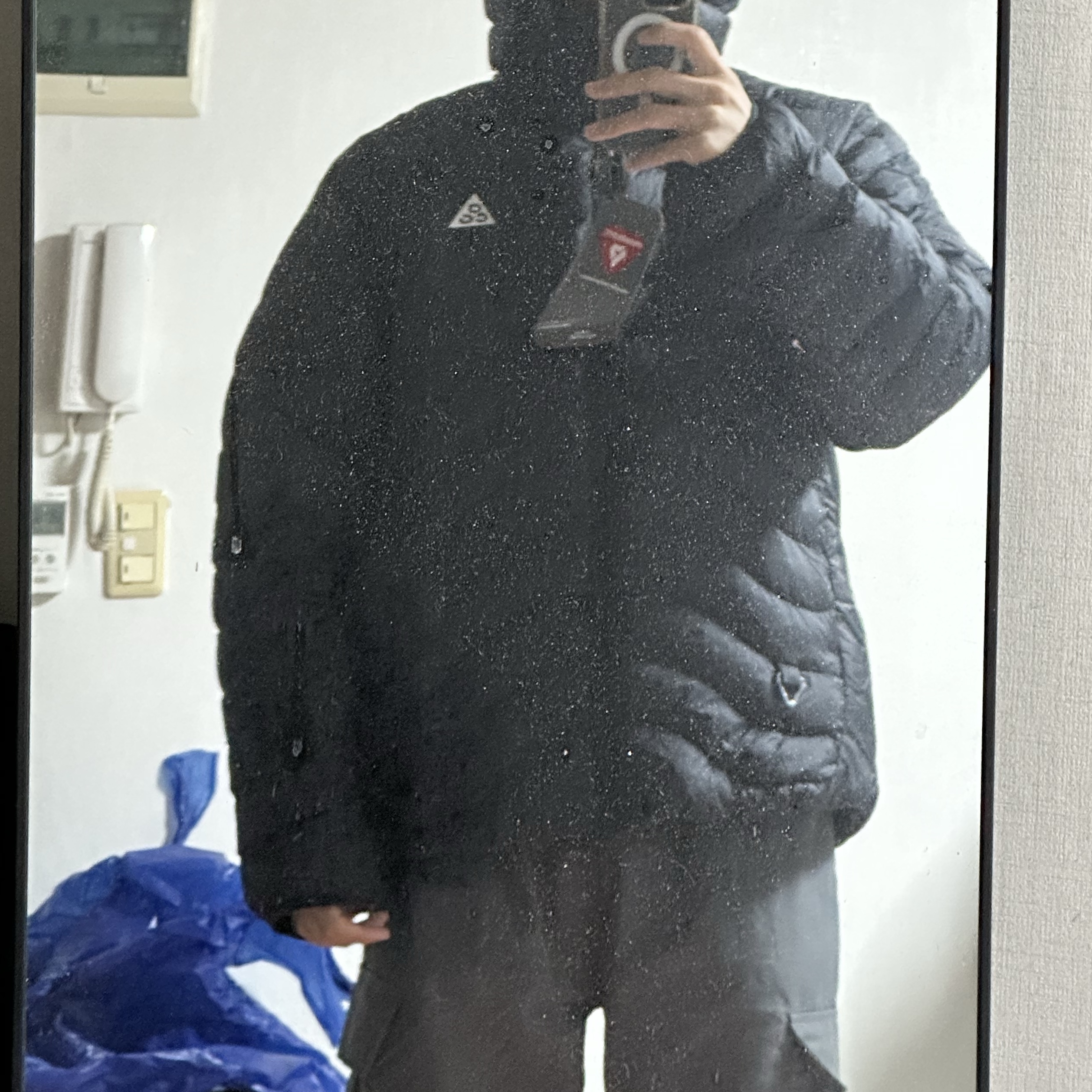 Nike ACG Lava Flow Therma-Fit ADV Jacket Black Summit White - Asia 착용 스타일