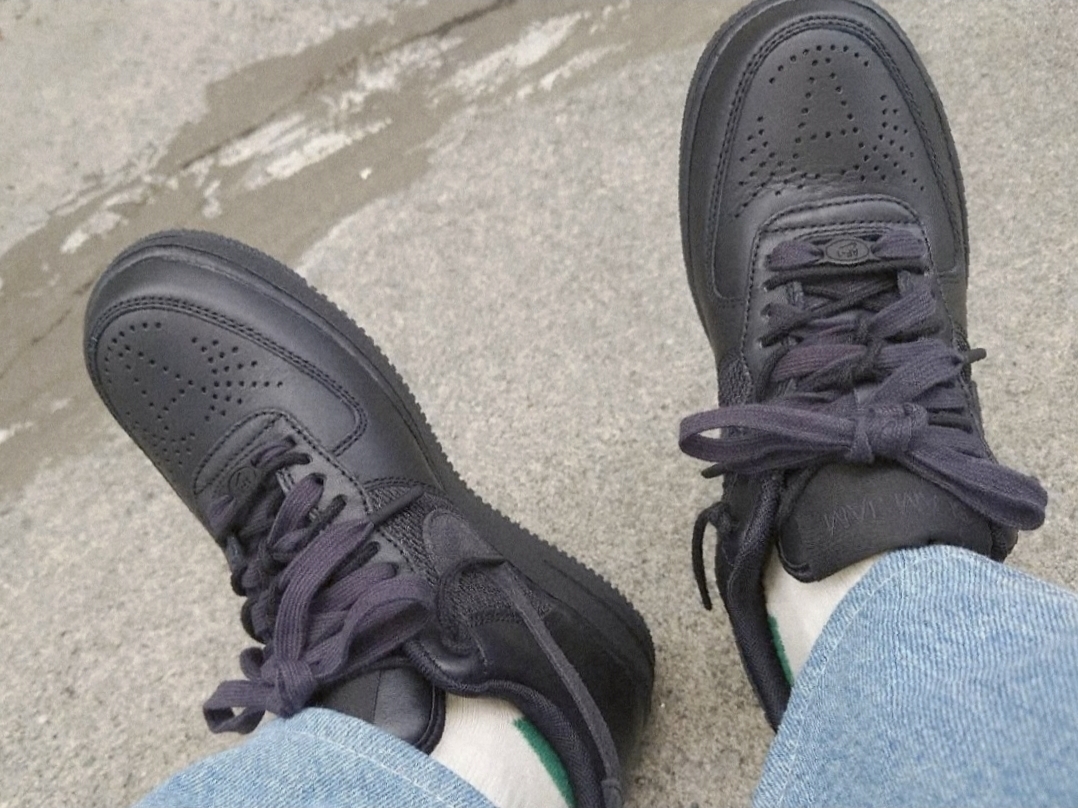Nike x Slam Jam Air Force 1 Low SP Black Off Noir 착용 스타일