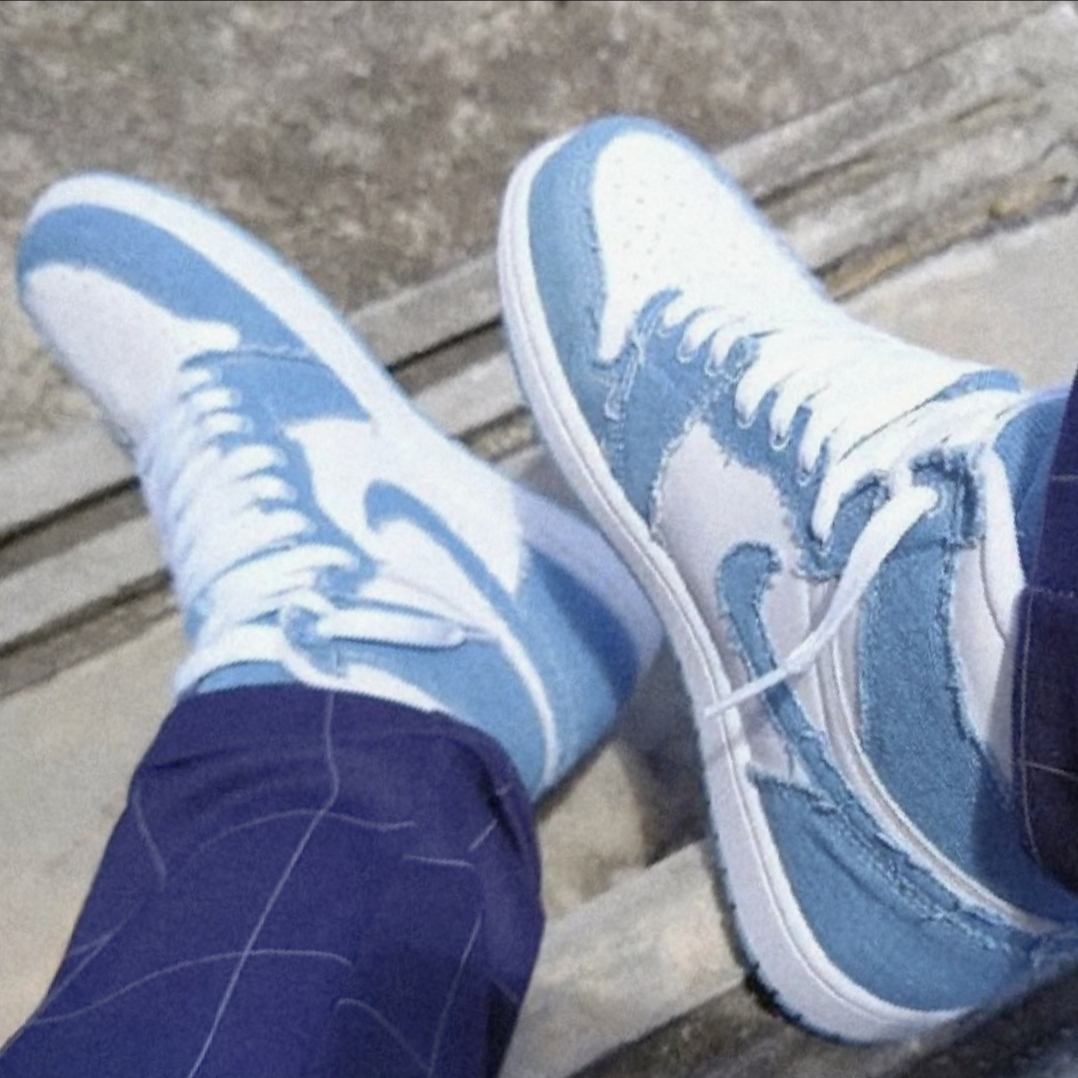 (W) Jordan 1 Retro High OG Denim 착용 스타일