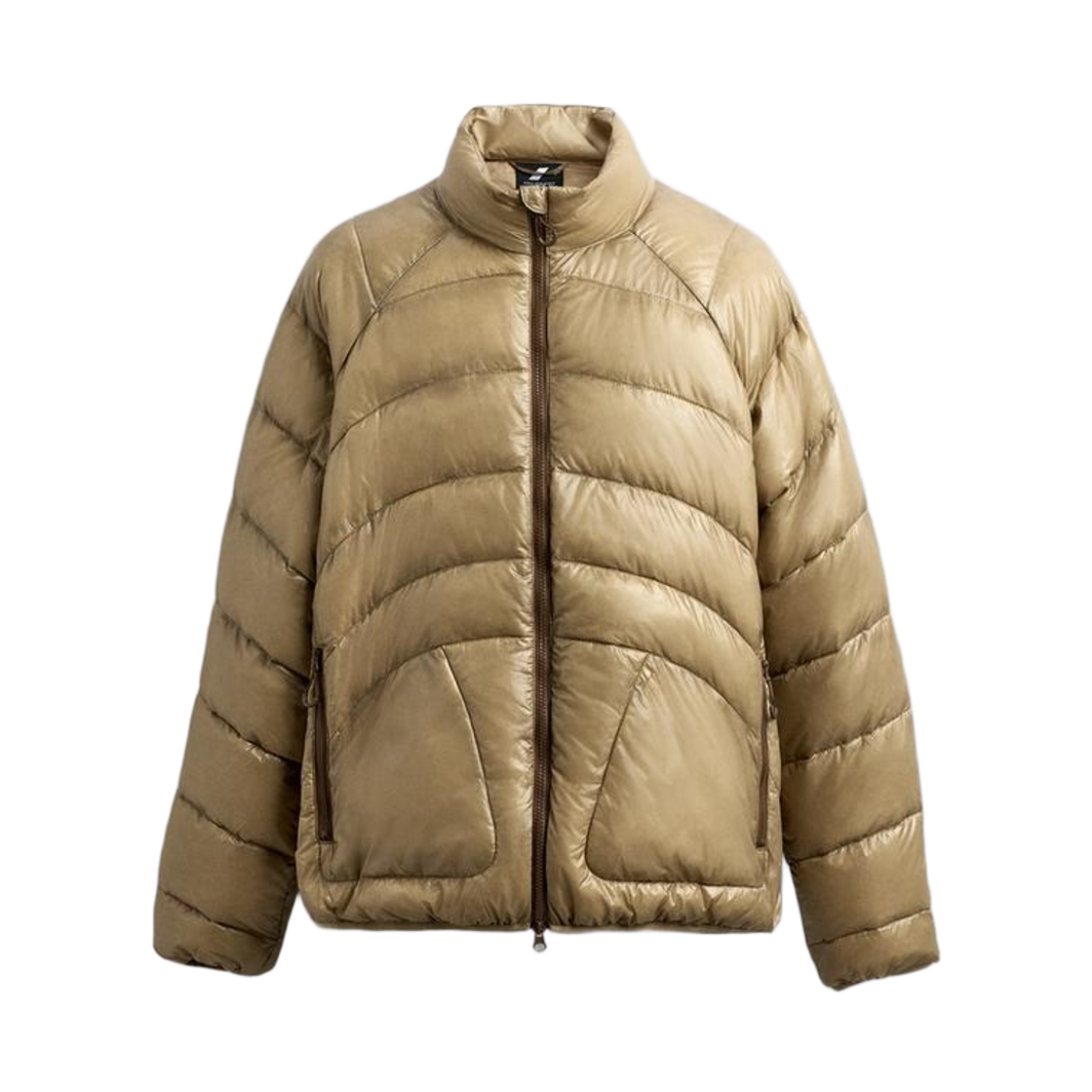5320/309/704 Zara Packable 100% Feather Down Puffer Jacket Camel