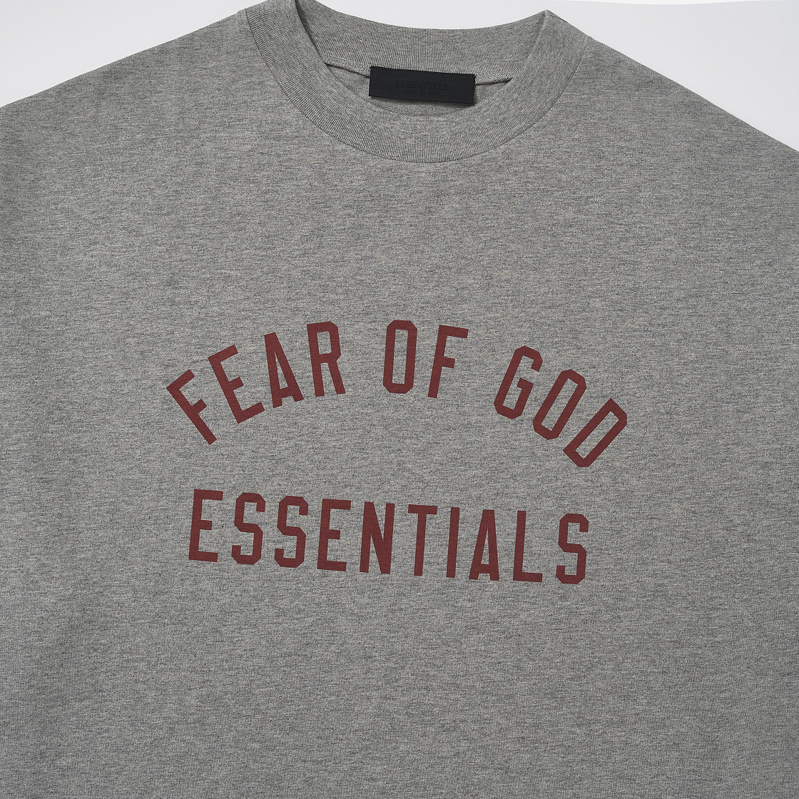 에센셜 저지 크루넥 티셔츠 다크 헤더 - 24FW(Essentials Jersey Crewneck Tee Dark Heather - 24FW) - 3