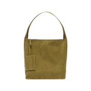 POTE 0007 Layered Pouch Hobo Bag Suede Olive