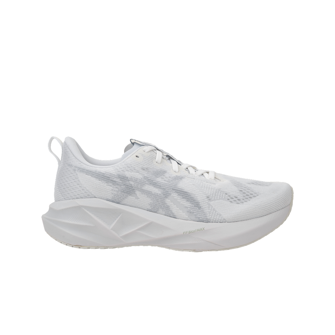 (W) 아식스 노바블라스트 5 화이트 피드몬트 그레이((W) Asics Novablast 5 White Piedmont Grey)