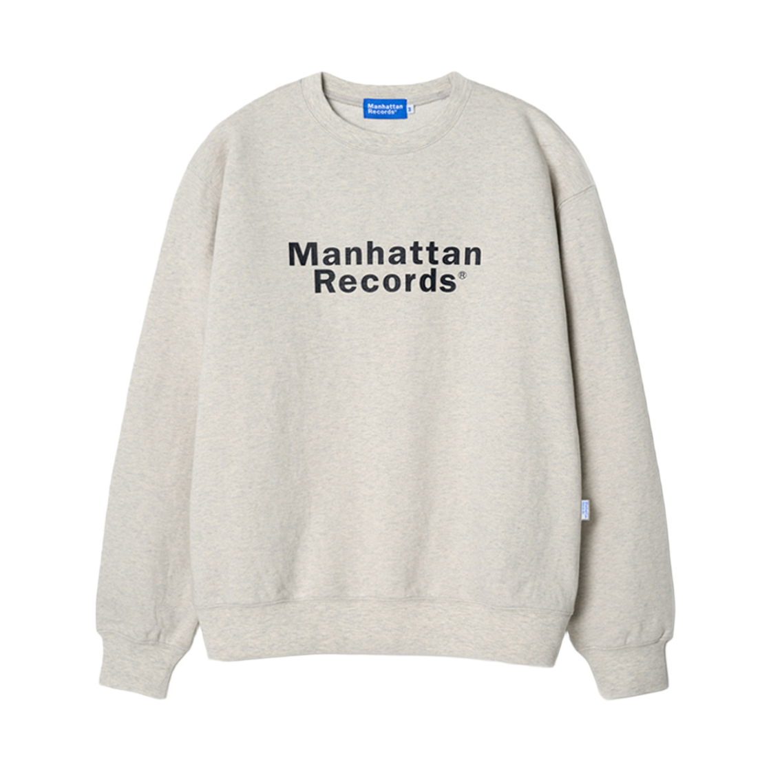 MR25CR001OT Manhattan Records Classic Logo Crewneck - Oatmeal