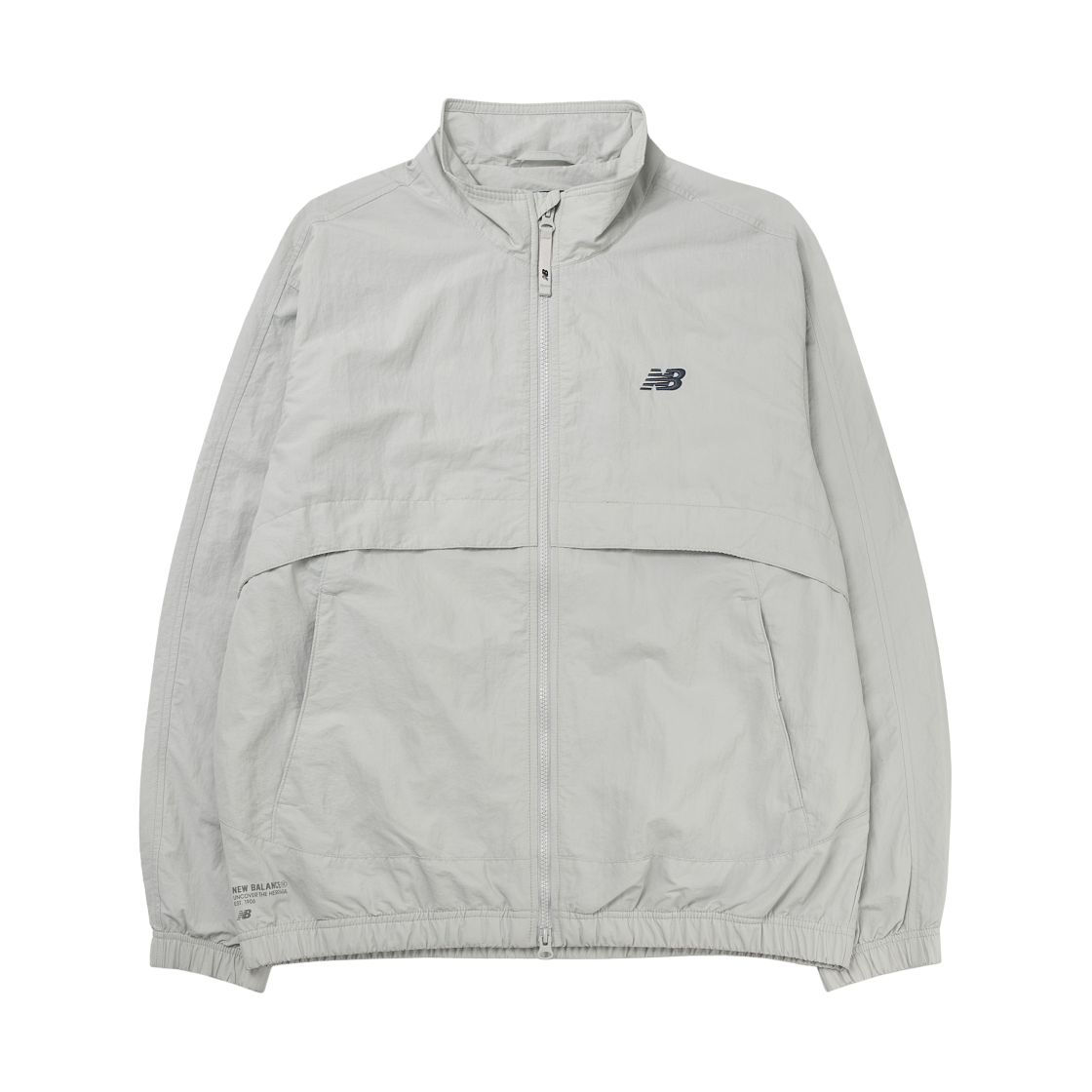 뉴발란스 에센셜 헤라티지 웜업 자켓 라이트 그레이(New Balance Essential Heritage Warm Up Jacket Light Gray)