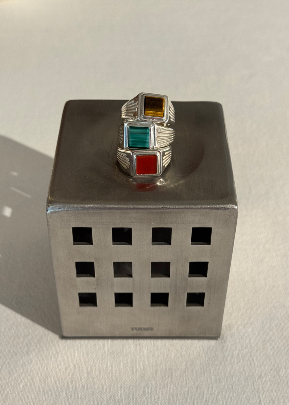 뵤르 윙넛 링_S (아게이트)(Bőr Wingnut Ring_S (agate)) - 6