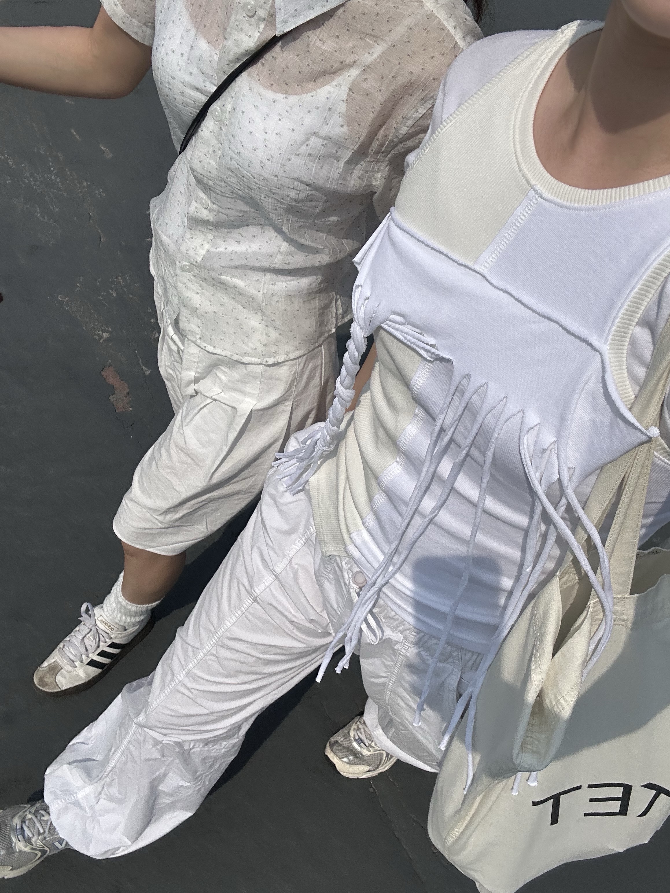 New Balance 530 Steel Blue 착용 스타일