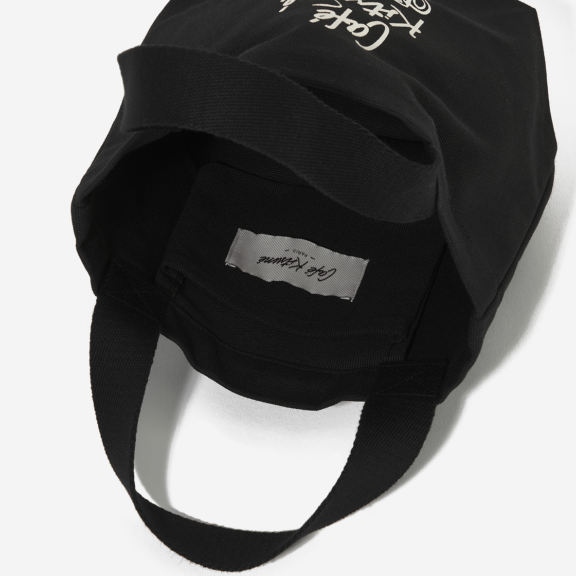 메종 키츠네 카페 키츠네 커피 컵 미니 토트백 블랙(Maison Kitsune Cafe Kitsune Coffee Cup Mini Tote Bag Black) - 4