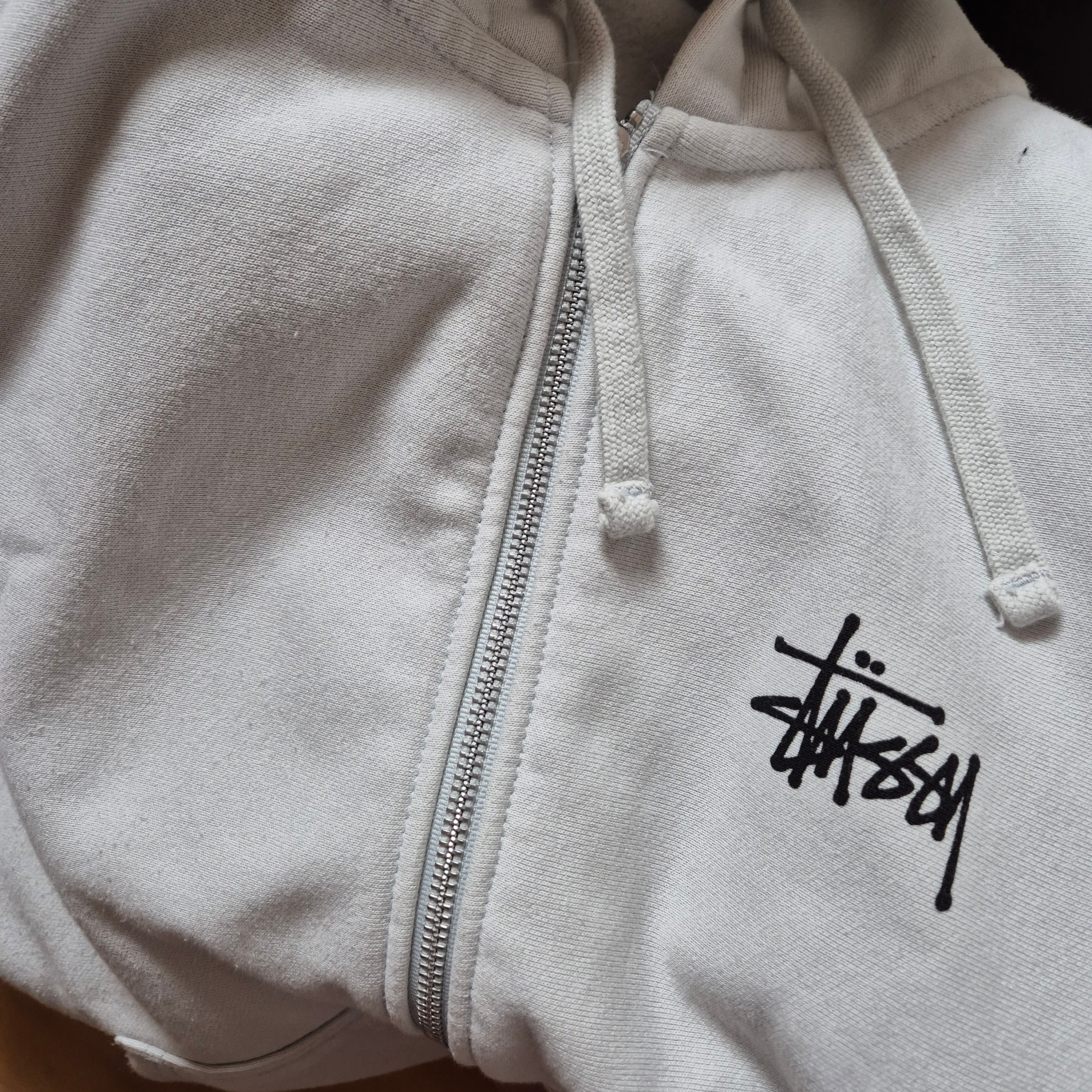 Stussy Basic Stussy Zip Hoodie Fog 2024 착용 스타일