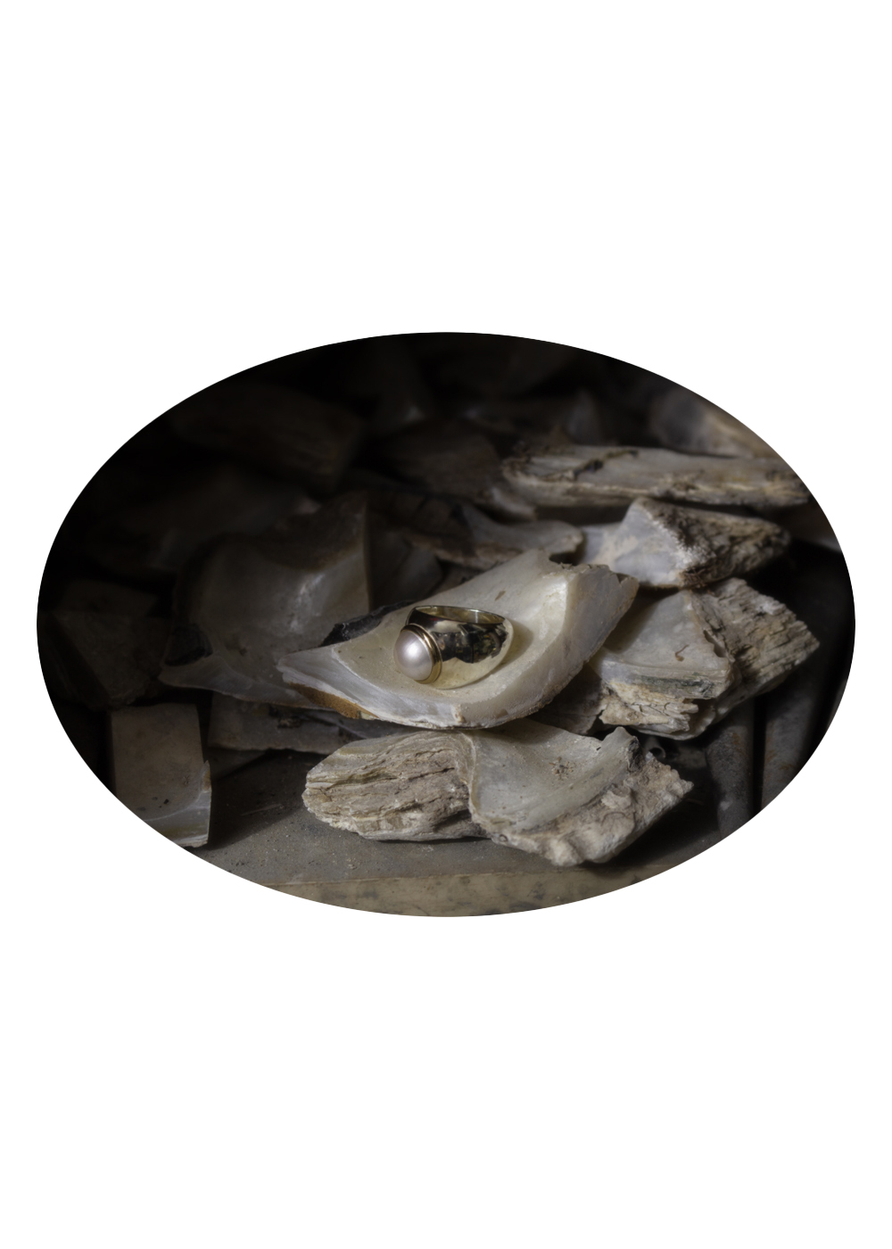 뵤르 볼드 펄 링(Bőr Bold Pearl Ring) - 6